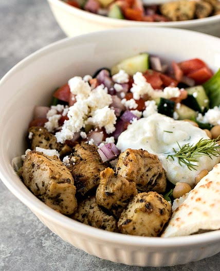 Chicken Gyro Bowls
