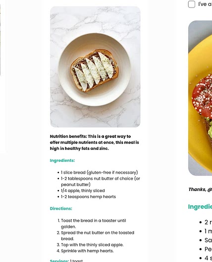 Nutty Apple toaat