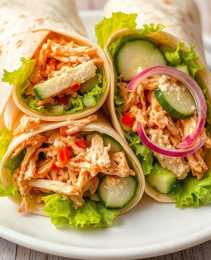 Chicken Rendang Wraps