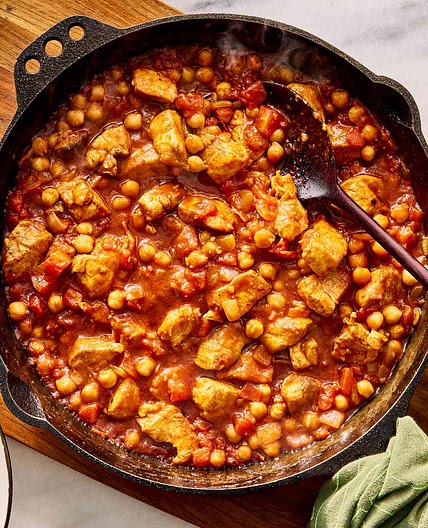 Cumin Chicken & Chickpea Skillet