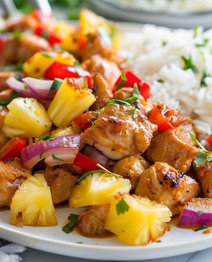 Hawaiian Sheet Pan Chicken