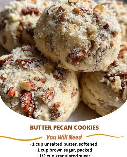 Butter Pecan Cookies