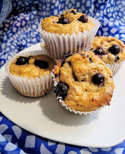 Blueberry Cottage Cheese Muffins