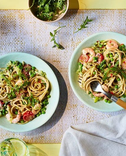 Creamy prawn pasta