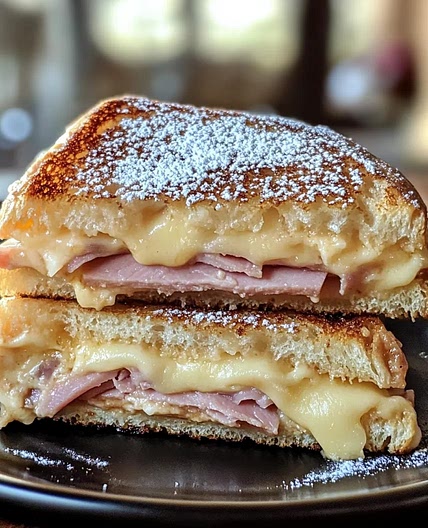 Quick Monte Cristo Sandwich - Easy Sweet & Savory Breakfast Recipe