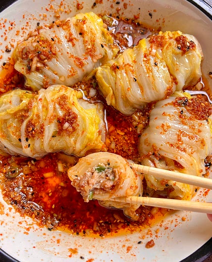 Dumpling Cabbage Rolls