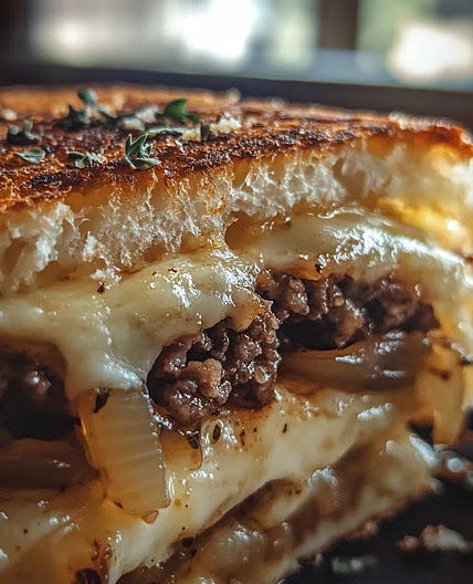 Quick Parmesan Crusted Patty Melt - Ultimate Cheesy Comfort Sandwich