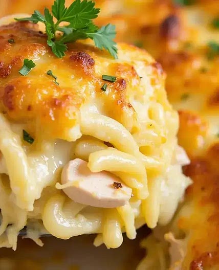 Amazing Garlic Parmesan Chicken Pasta Bake Recipe