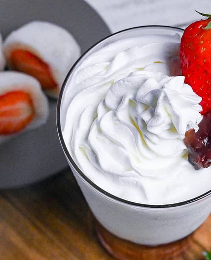Strawberry Mochi Milk Inspired by Nana's Green Tea's Ichigo Daifuku Milk