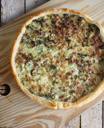 Quiche saumon brocoli 