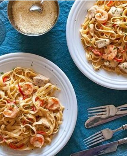 T.g.i Friday's Cajun shrimp and chicken pasta
