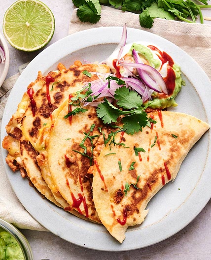 Buffalo Chicken Quesadillas