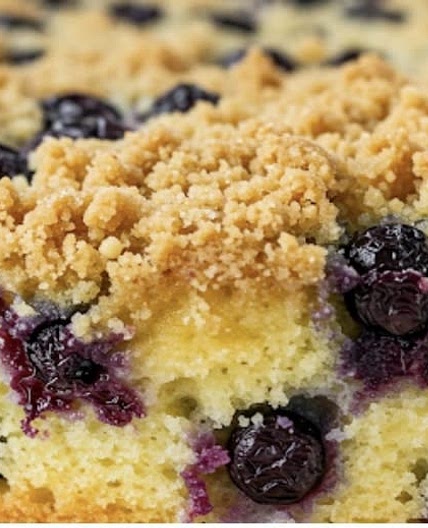 Cottage Cheese Blueberry lemon cake