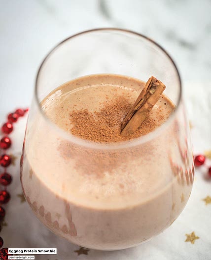 Eggnog Protein Smoothie