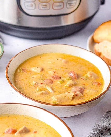 Instant Pot Creamy Buffalo Chicken Soup Recipe