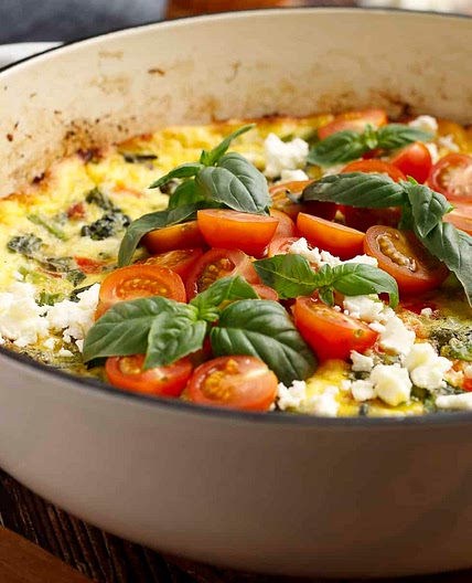 Broccolini Frittata With Turkey Bacon and Feta
