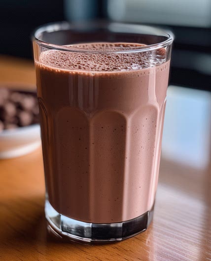 Chocolate Almond Butter Protein Smoothie