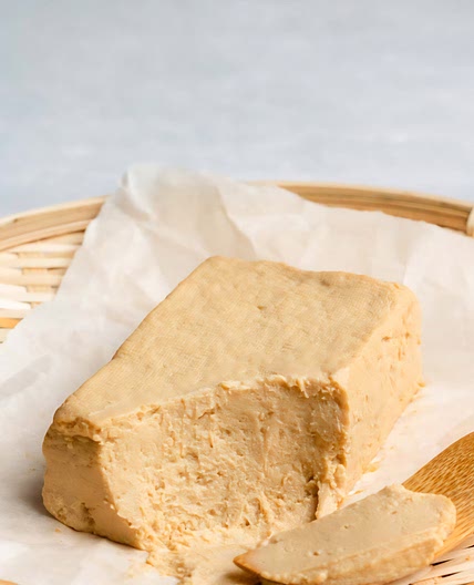 Tofu cream with miso and barley