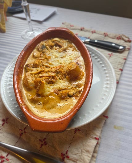 Seafood casserole