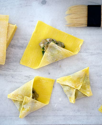 Fried Prawn Dumplings with Water Chestnut & Ginger