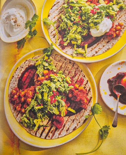 Chickpea Kati Rolls