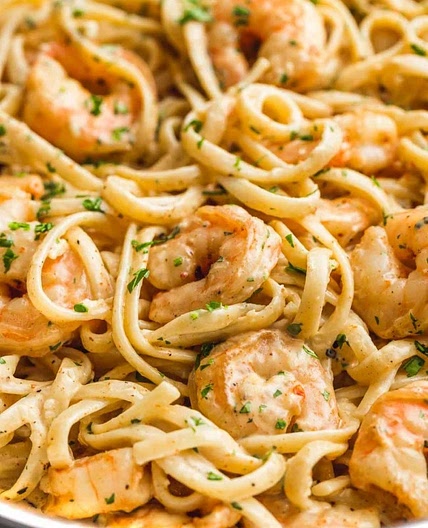Creamy Garlic Shrimp Pasta