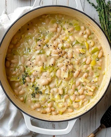 Flavorful Butter Beans with Leeks