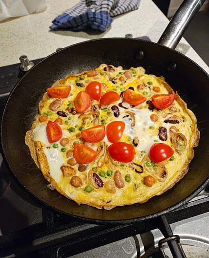 Hearty Pea and Bean Frittata