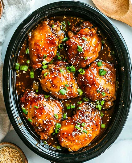 Crockpot Honey Garlic Chicken Thighs