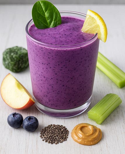 Green Blueberry Glow Smoothie