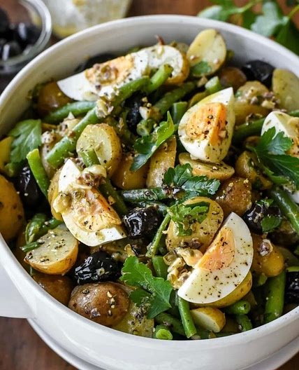 French potato and green bean salad