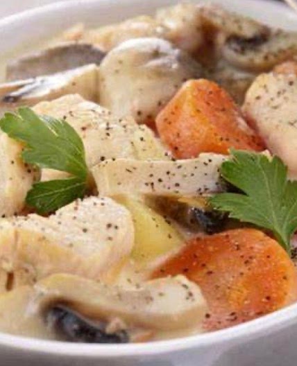 Blanquette de poulet et 3 riz
