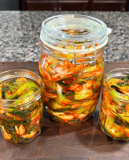 Bok choy kimchi is this easy and delicious?! You’ve got to try this! ✨