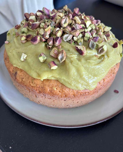 Carrot cake à la pistache 
