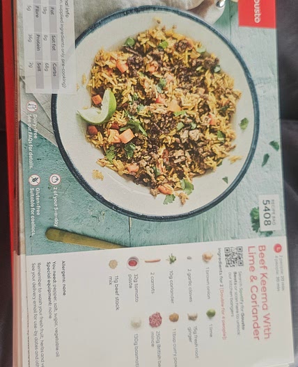 Beef keema with lime and coriander