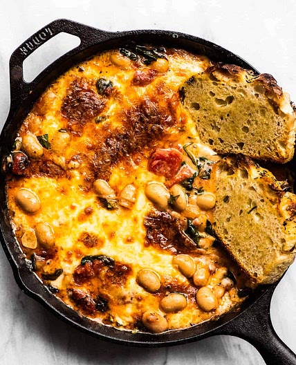 Cheesy White Bean Tomato Bake Recipe