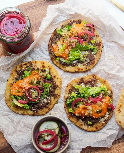Smash tortillas (quick meal)