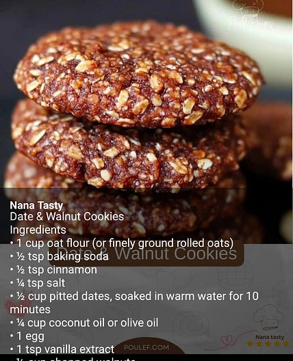 Date and Walnut Cookies