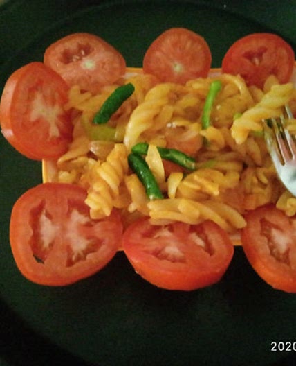 टमाटर पास्ता (tamatar pasta recipe in Hindi)