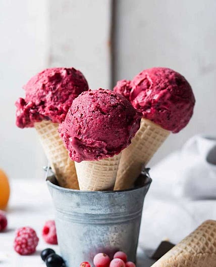 Fruit ice cream