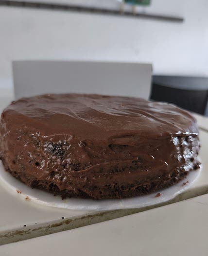 Torta de chocolate húmeda.