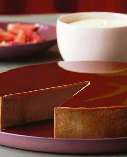 Chocolate and cinnamon flan