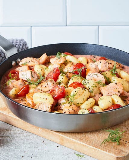 Gnocchi mit Lachs