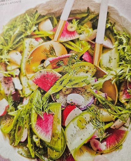 Radish & Sugar Snap Pea Salad