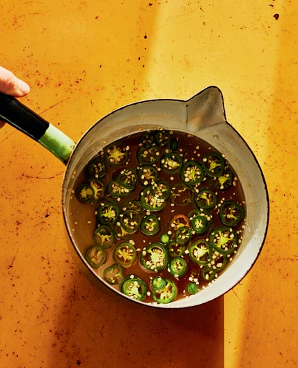 Candied jalapeño bites  (with pairings)