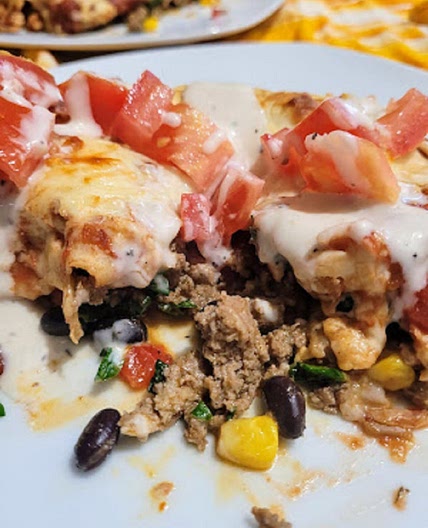 Ground Chicken Enchiladas