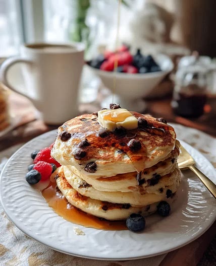 Keto Chocolate Chip Pancakes