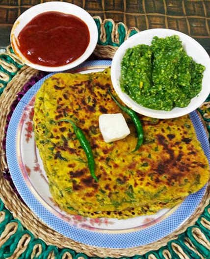पालक पराठा (palak paratha recipe in Hindi)