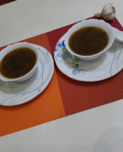 लहसुनअदरक सूप (Garlic Ginger Soup Recipe In Hindi)