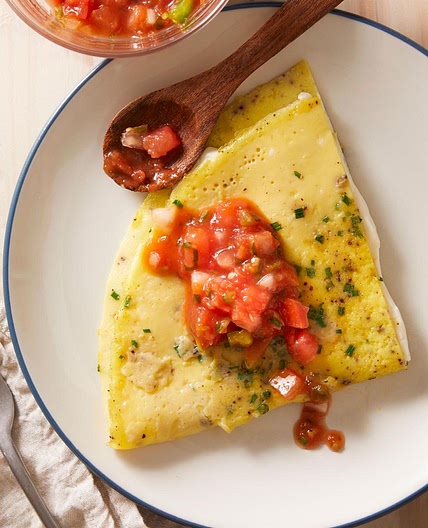 Cream Cheese & Chive Omelet